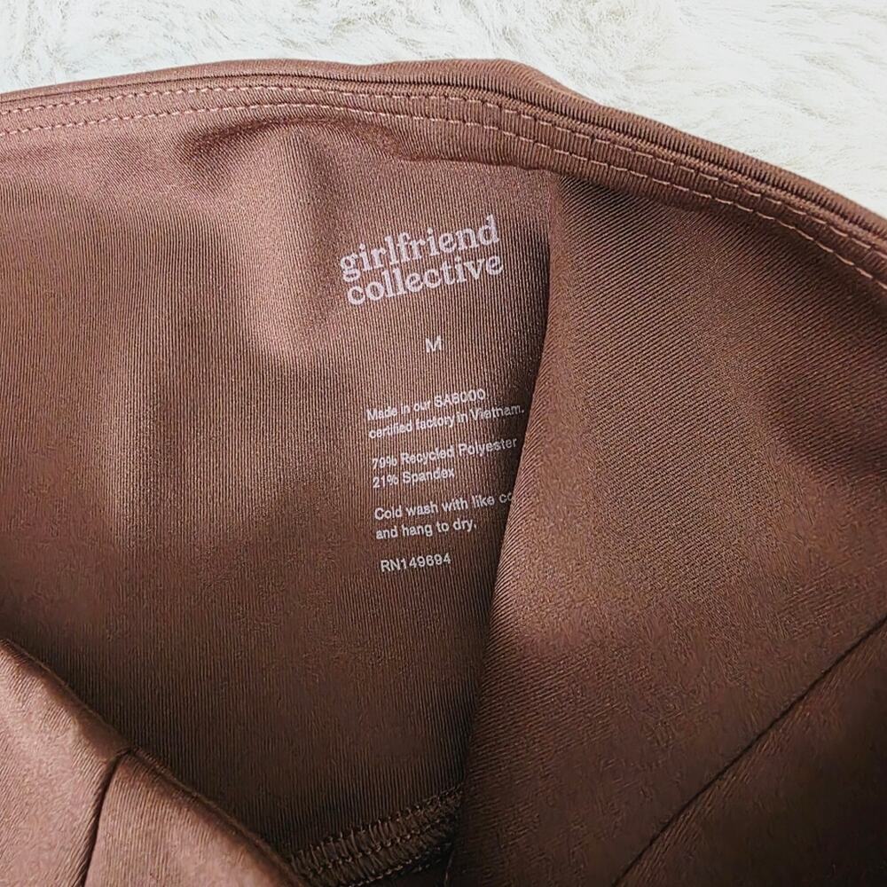 NWT Girlfriend Collective Compressive High Rise 7/8 Leggings Earth Brown M - Picture 5 of 10